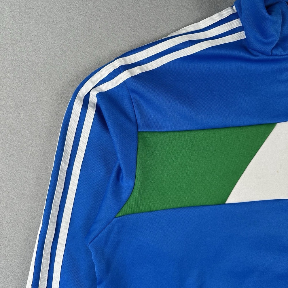Vintage Y2K Adidas Italy Full Zip Jacket XL World Cup Warm Up Soccer Italia - Picture 5 of 16